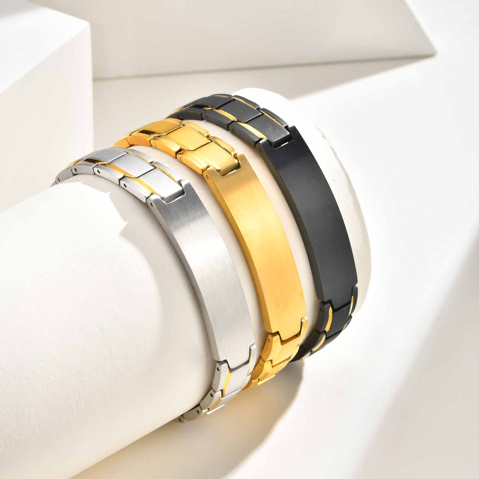 Jewelry Watches Men - กำไลสลักชื่อแบบกำหนดเองสำหรับผู้ชาย, สายนาฬิกาสแตนเลสแบบกำไล, เครื่องประดับ ID ทางการแพทย์แบบกำหนดเองส่วนบุคคล