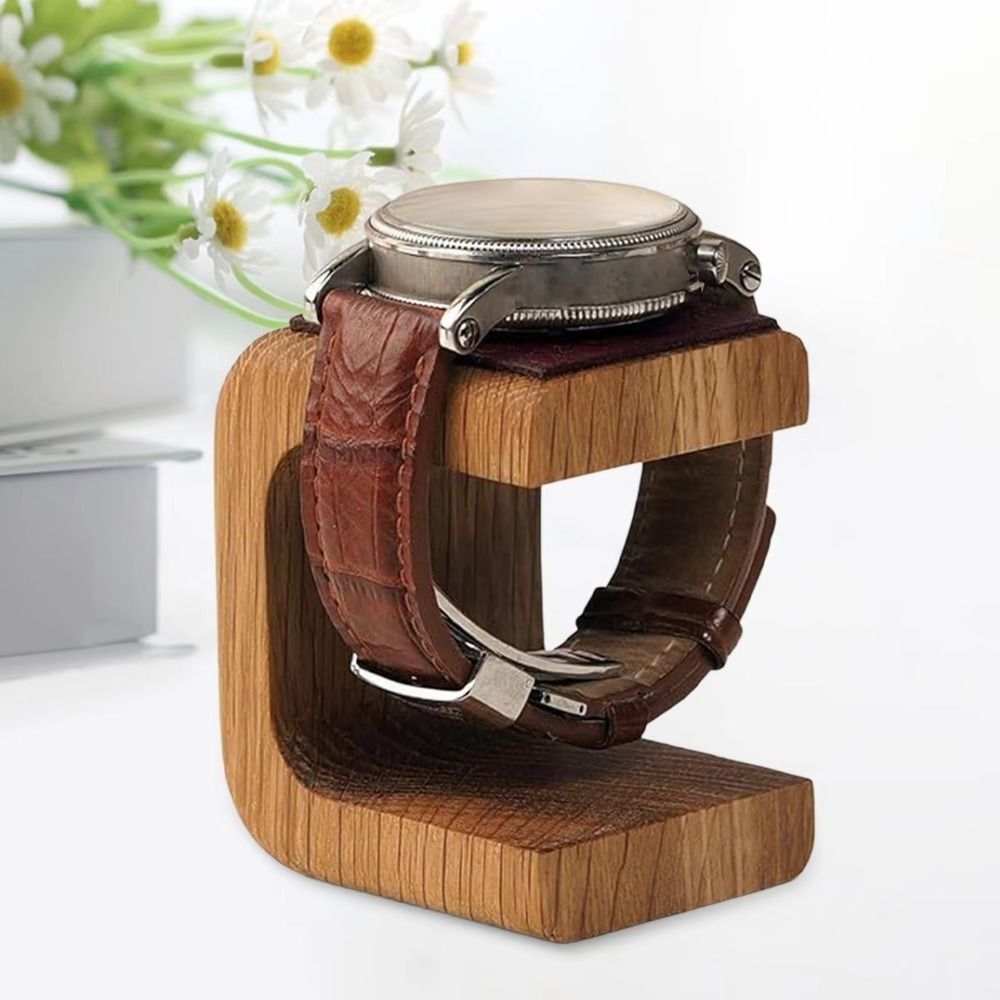 Watches Jewelry Holder - แท่นวางนาฬิกาไม้ ของตกแต่งบนโต๊ะ ที่เก็บกำไลแบบเรียบง่าย ของขวัญ ของตกแต่งเคาน์เตอร์ ที่จัดเก็บเครื่องประดับ