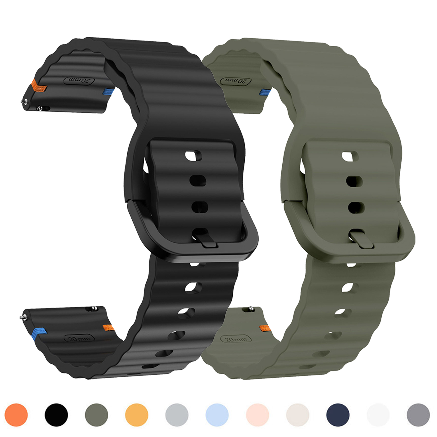 A1 Watches & Jewelry New York Photos - สายรัดข้อมือซิลิโคนขนาด 22 มม. สำหรับนาฬิกาเสี่ยวหมี่ S1/S3 S1