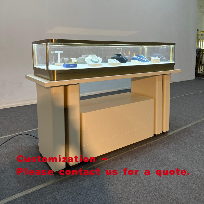 Jewelry Stores Watches - ตู้โชว์นาฬิกาและเครื่องประดับสแตนเลสสตีล โต๊ะโชว์สินค้า ตู้กระจกโลหะ ทันสมัย หรูหรา สำหรับร้านค้าปลีกในห้างสรรพสินค้า