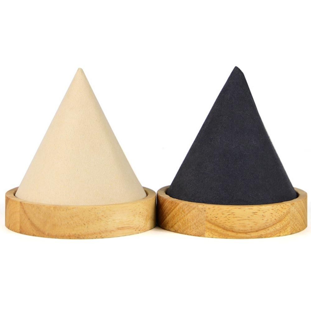 Jewelry Essentials Watches - ที่วางนาฬิกาและเครื่องประดับรูปทรงกรวยไม้แบบเคลื่อนย้ายได้ อุปกรณ์จำเป็นสำหรับห้องนอน ที่วางโชว์เครื่องประดับและสร้อยข้อมือ อุปกรณ์ใช้งานได้จริง