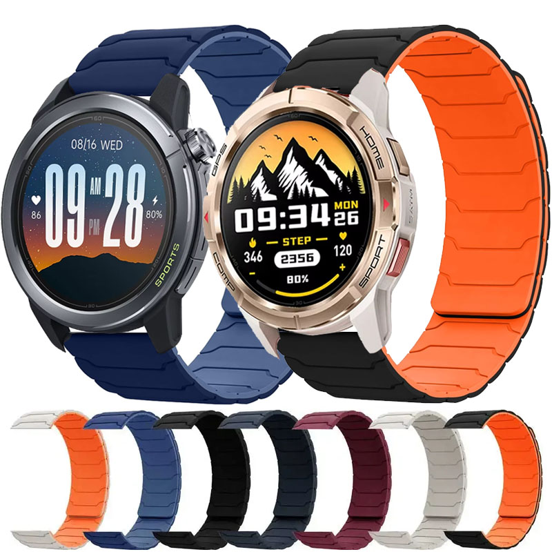 A1 Watches & Jewelry New York Photos - สายซิลิโคนแม่เหล็กขนาด 22 มม. สำหรับนาฬิกา Mibro Watch