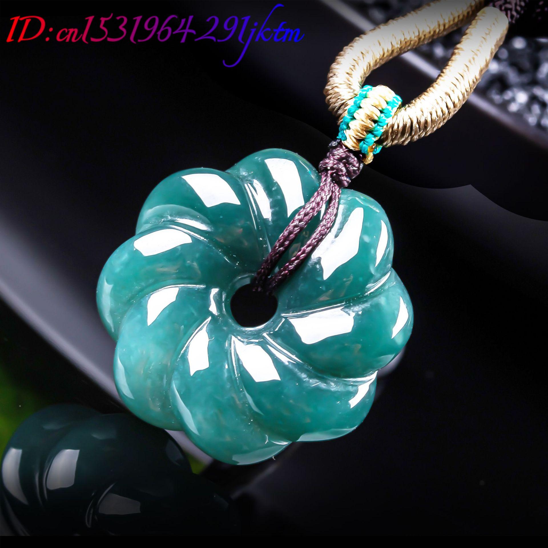 จี้สร้อยคอหยกพม่าแท้รูปดอกไม้  - Jewelry & Watches Ltd บทวิจารณ์และราคา