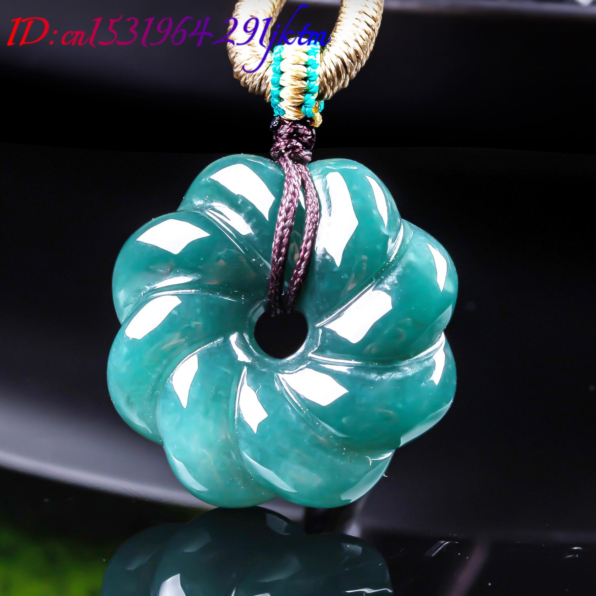 จี้สร้อยคอหยกพม่าแท้รูปดอกไม้  - Jewelry & Watches Ltd บทวิจารณ์และราคา