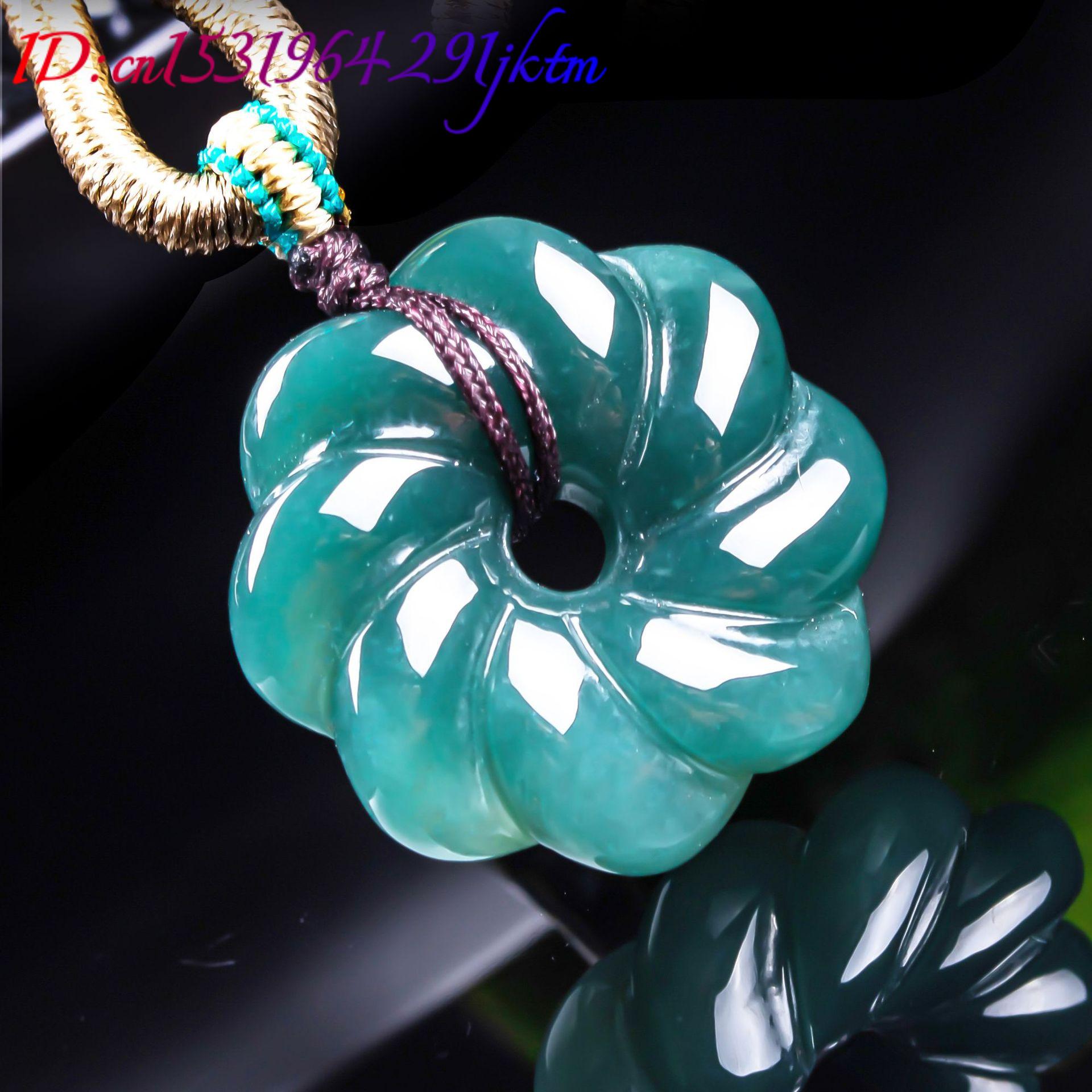 จี้สร้อยคอหยกพม่าแท้รูปดอกไม้  - Jewelry & Watches Ltd บทวิจารณ์และราคา
