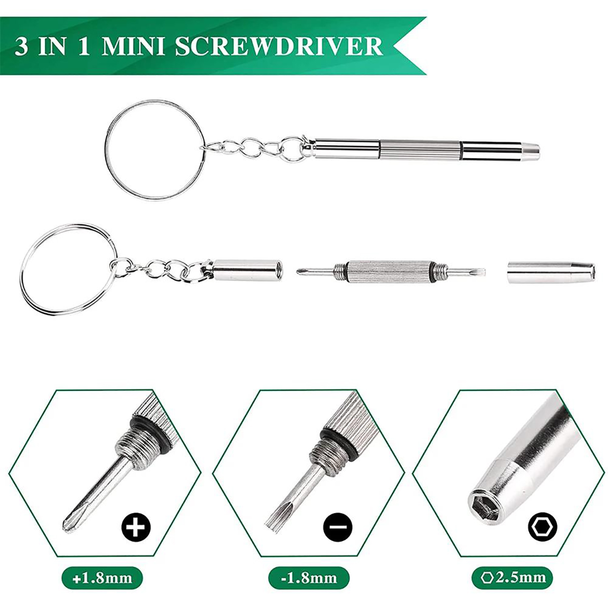 ชุดไขควง 3 in 1 ขนาดเล็กพกพาสะ - Jewelry Watches Repair บทวิจารณ์และราคา