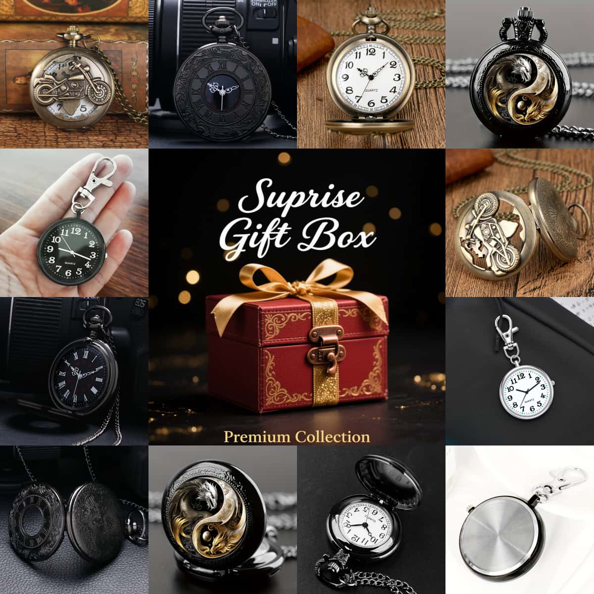 กล่องนาฬิกาเซอร์ไพรส์แบบสุ่ม,  - Mystery Jewelry Jar Watches บทวิจารณ์และราคา