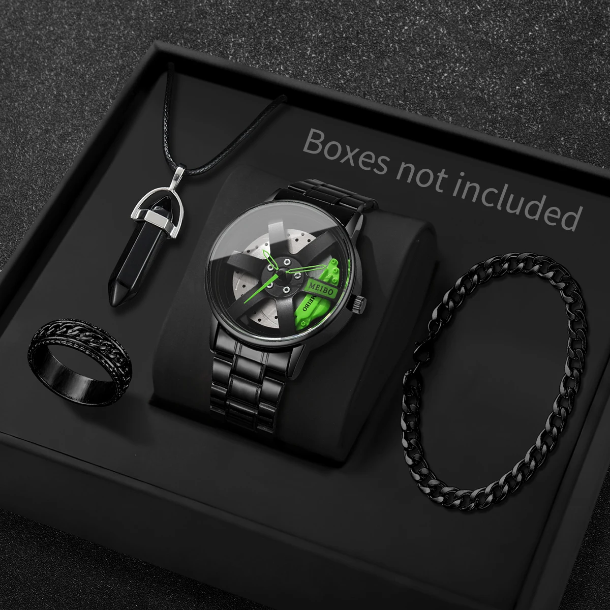 นาฬิกาข้อมือแฟชั่นผู้ชายลายล้อ - Mystery Jewelry Jar Watches บทวิจารณ์และราคา