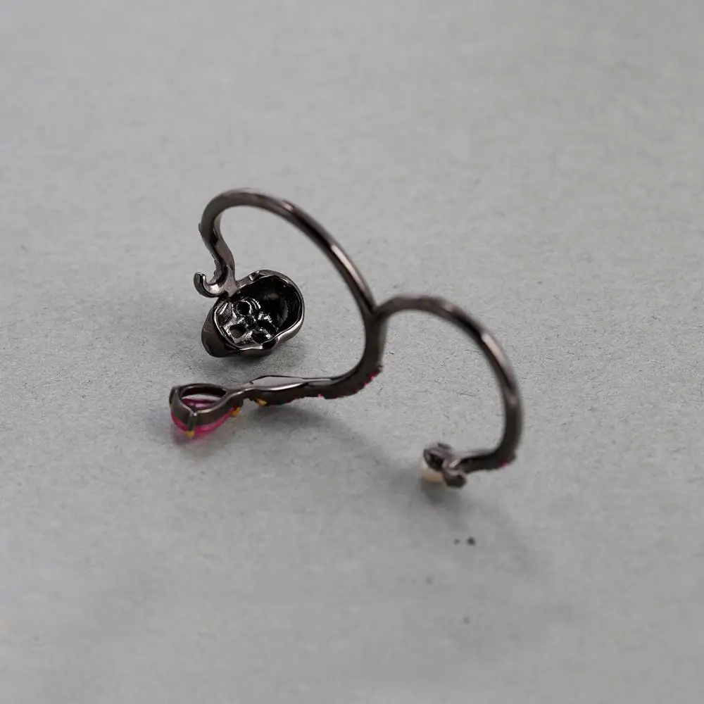 GEM's Ballet แหวนหัวกะโหลก Bat - Gothic Skull Ring บทวิจารณ์และราคา