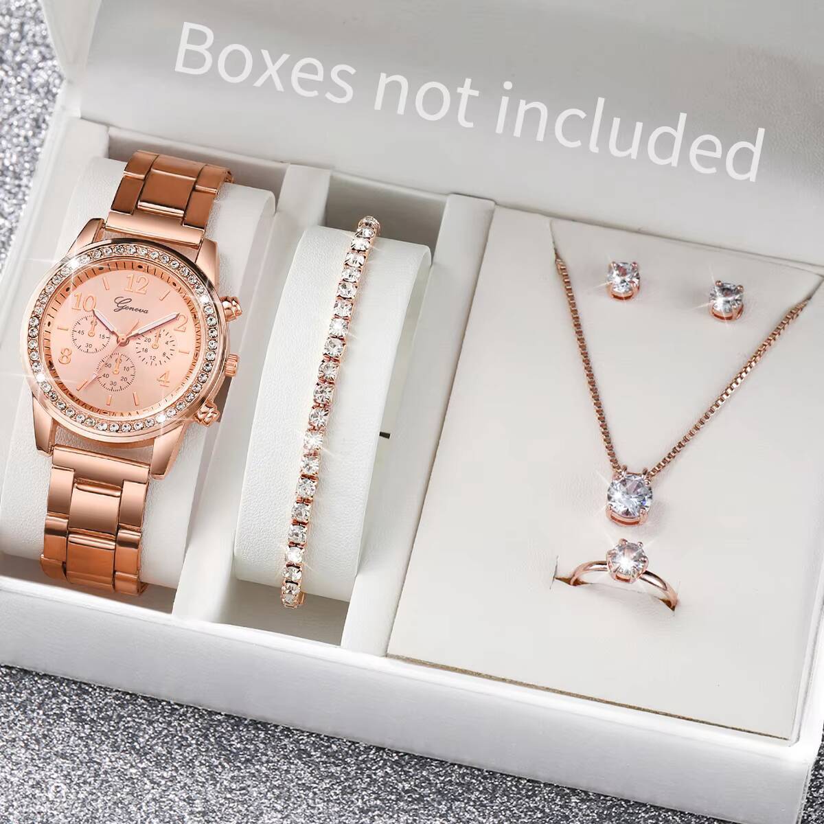 6 ชิ้น/เซ็ตแฟชั่นไรน์สโตนนาฬิก - Jewelry Watch Making บทวิจารณ์และราคา