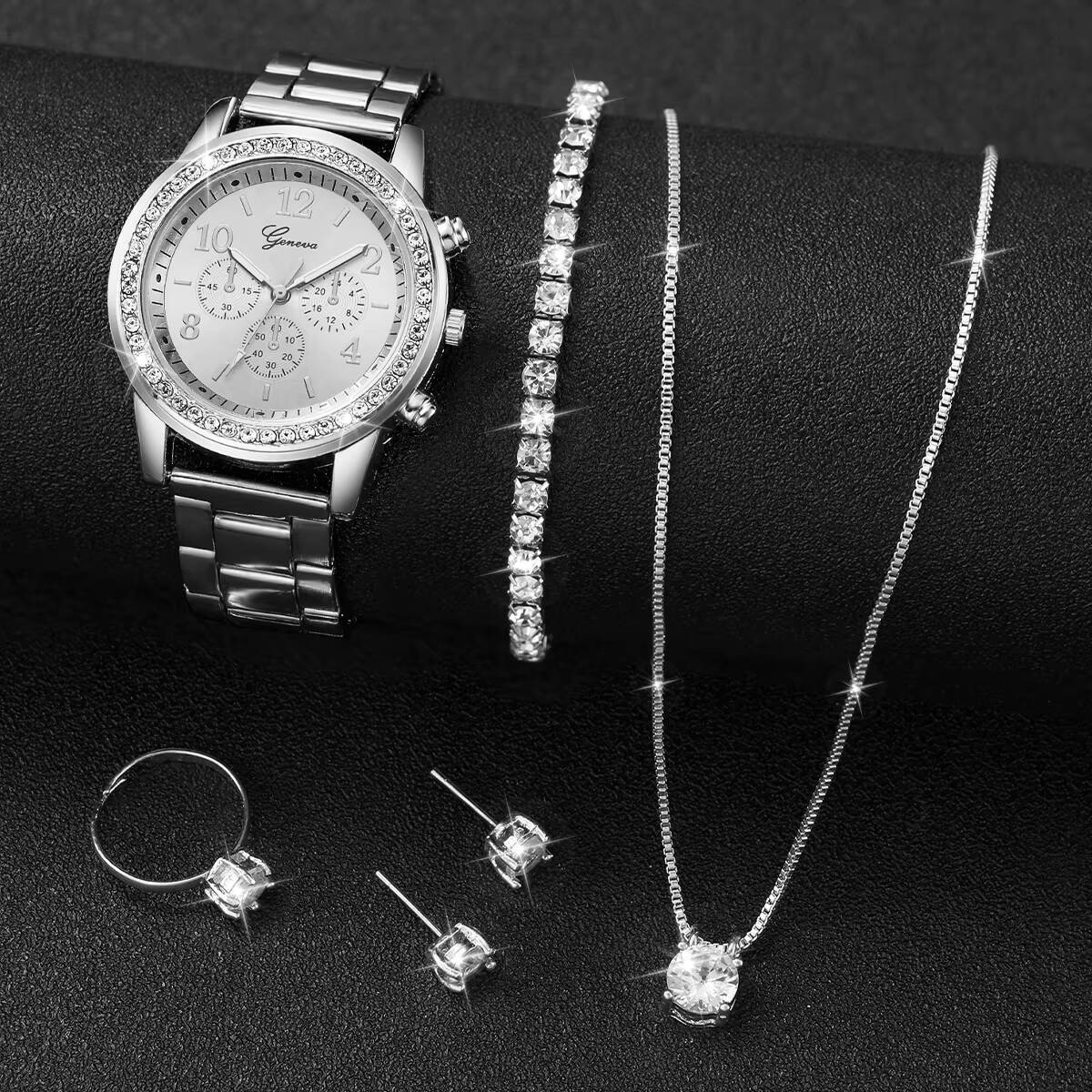 6 ชิ้น/เซ็ตแฟชั่นไรน์สโตนนาฬิก - Jewelry Watch Making บทวิจารณ์และราคา