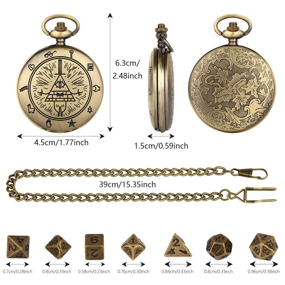 Vintage Bronze/สีเทาสีดํานาฬิก - Vintage Pocket Watch บทวิจารณ์และราคา