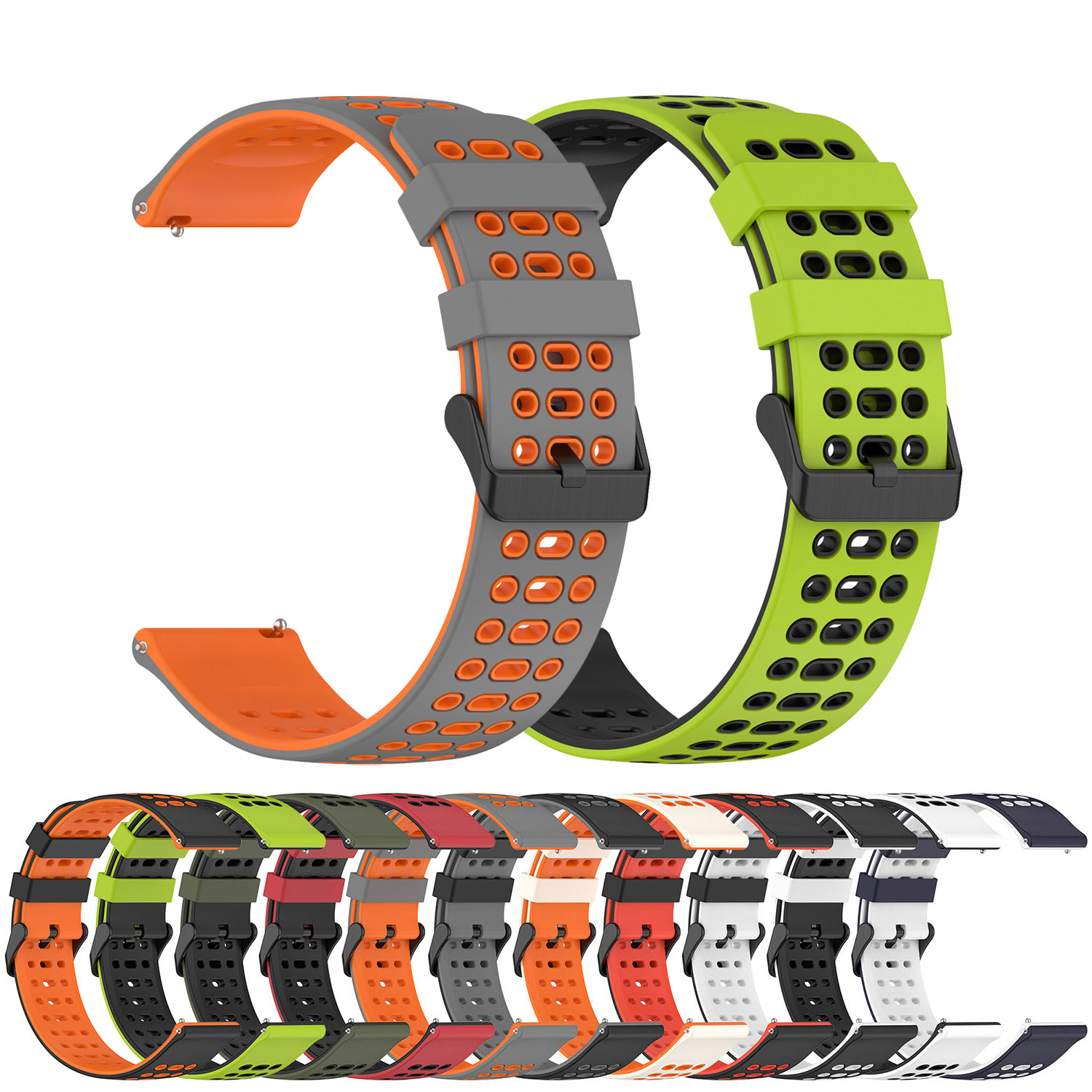 22 มม.ซิลิโคนกีฬาสําหรับMi Bro - A1 Watches & Jewelry New York Photos บทวิจารณ์และราคา