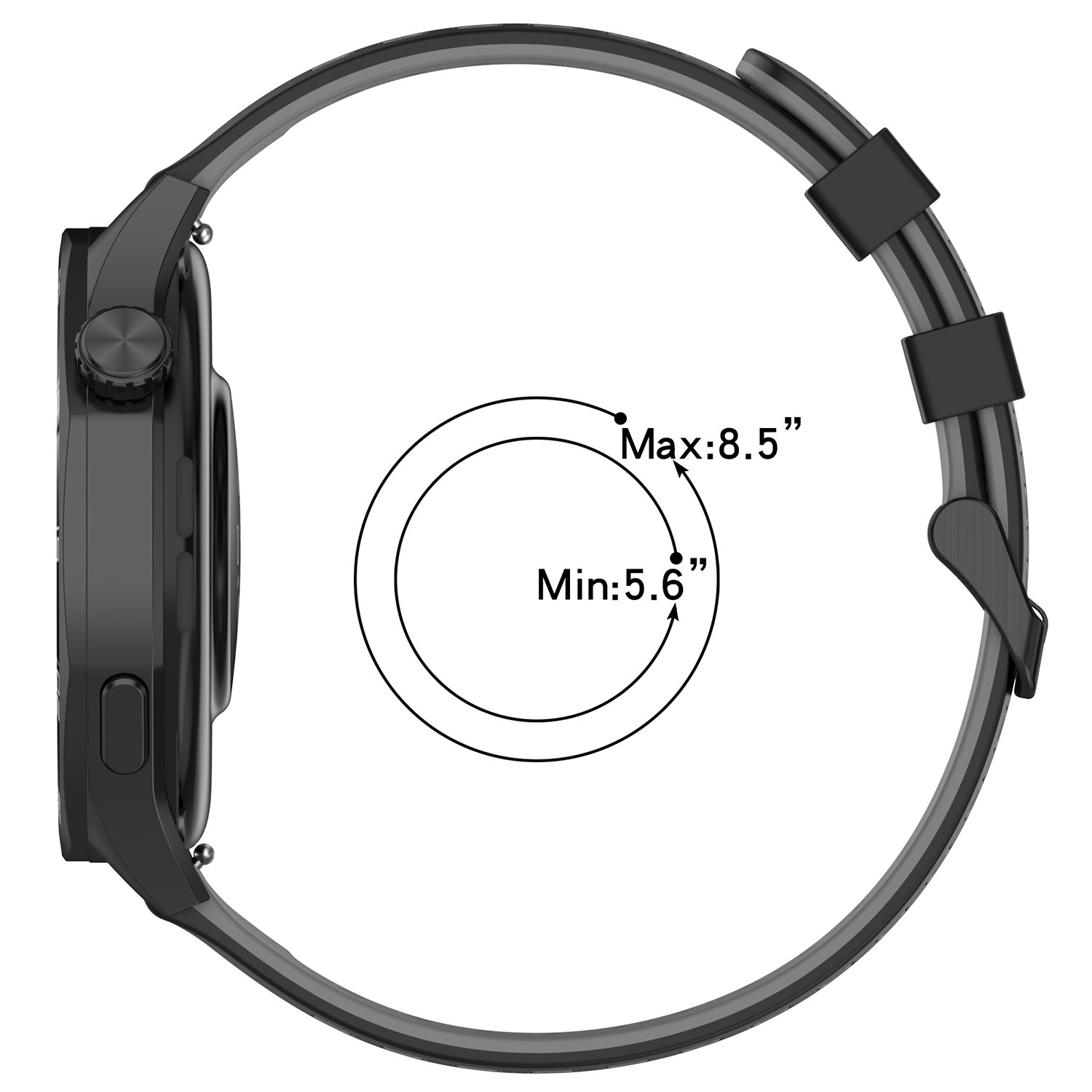 22 มม.ซิลิโคนกีฬาสําหรับMi Bro - A1 Watches & Jewelry New York Photos บทวิจารณ์และราคา