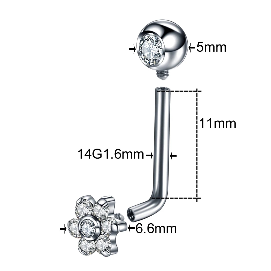 1ชิ้น G23ไทเทเนียมคริสตัลดอกไม - Christina Jewelry & Watches Marguerite Ørestik Forgyldt Sølv บทวิจารณ์และราคา