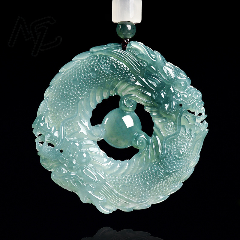 หยกธรรมชาติแท้ สีฟ้าน้ำทะเล หย - Jewelry & Watches Ltd บทวิจารณ์และราคา