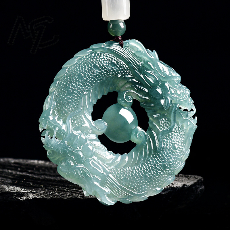 หยกธรรมชาติแท้ สีฟ้าน้ำทะเล หย - Jewelry & Watches Ltd บทวิจารณ์และราคา