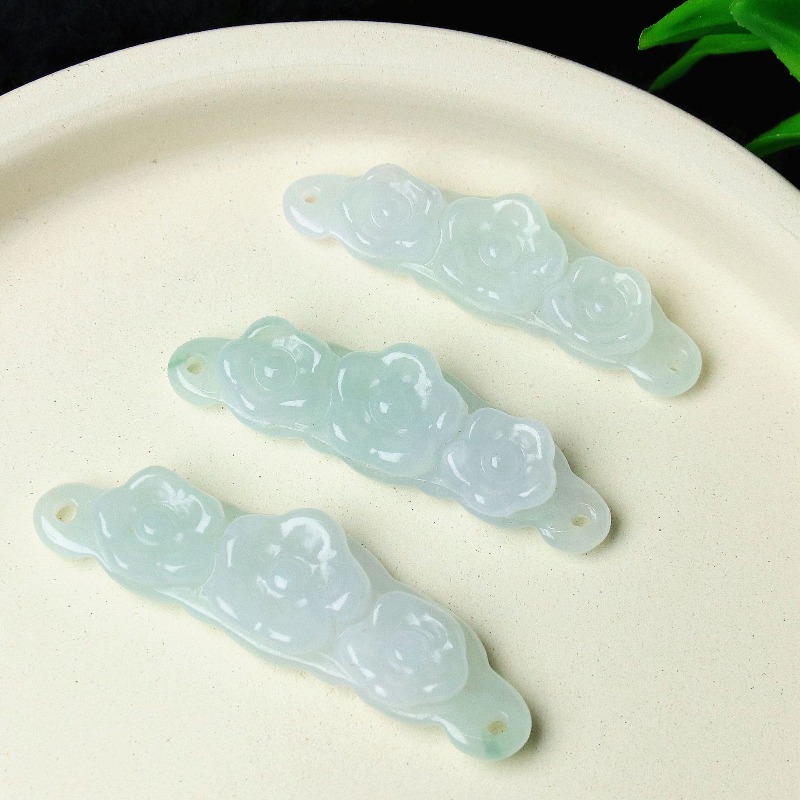 1 ชิ้น จี้หยกธรรมชาติรูปดอกไม้ - Jewelry & Watches Ltd บทวิจารณ์และราคา