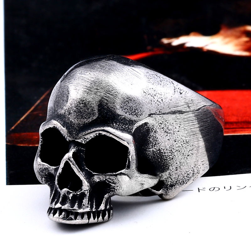 Beier 316LสแตนเลสVintage Punk  - Gothic Skull Ring บทวิจารณ์และราคา