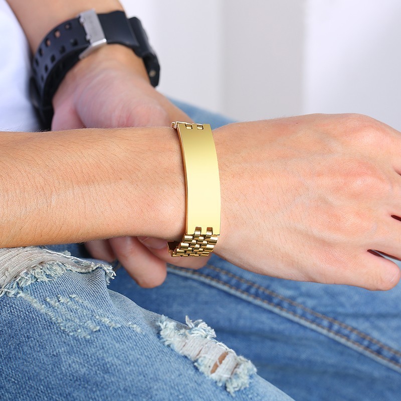 Vnox Mens 15 มม.ID: สร้อยข้อมื - Jewelry Watches Men บทวิจารณ์และราคา