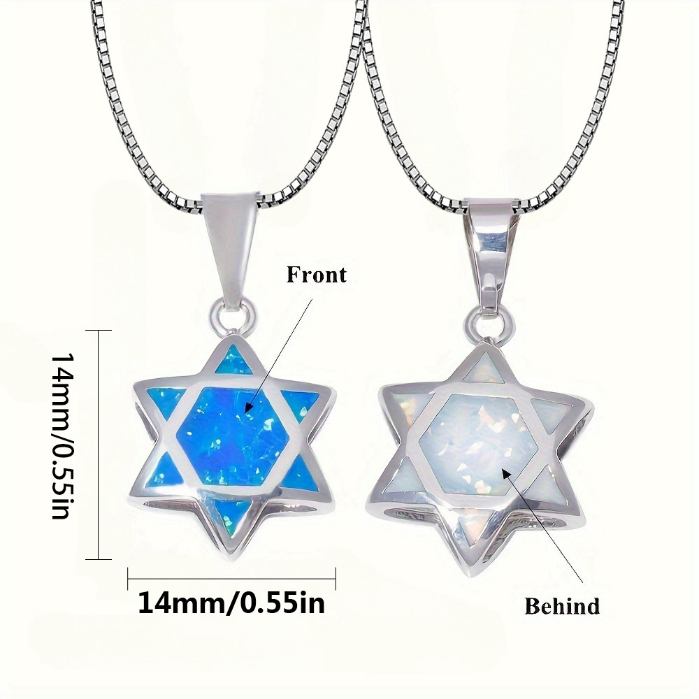 จี้สร้อยคอรูปดาวหกแฉกโอปอลแบบก - Jewelry & Watches Ltd บทวิจารณ์และราคา