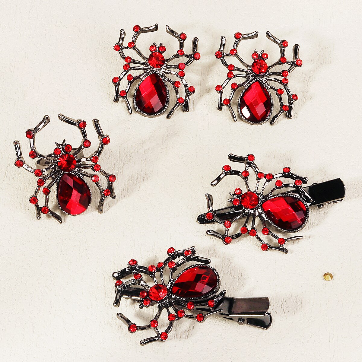 Gothic Punk Black Spider สัตว์ - Gothic Skull Ring บทวิจารณ์และราคา
